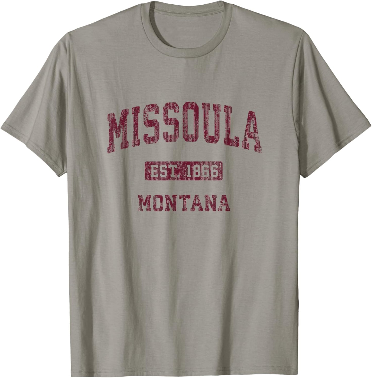 Missoula Montana MT Vintage Athletic Sports Design T-Shirt - T-Shirt | Sand