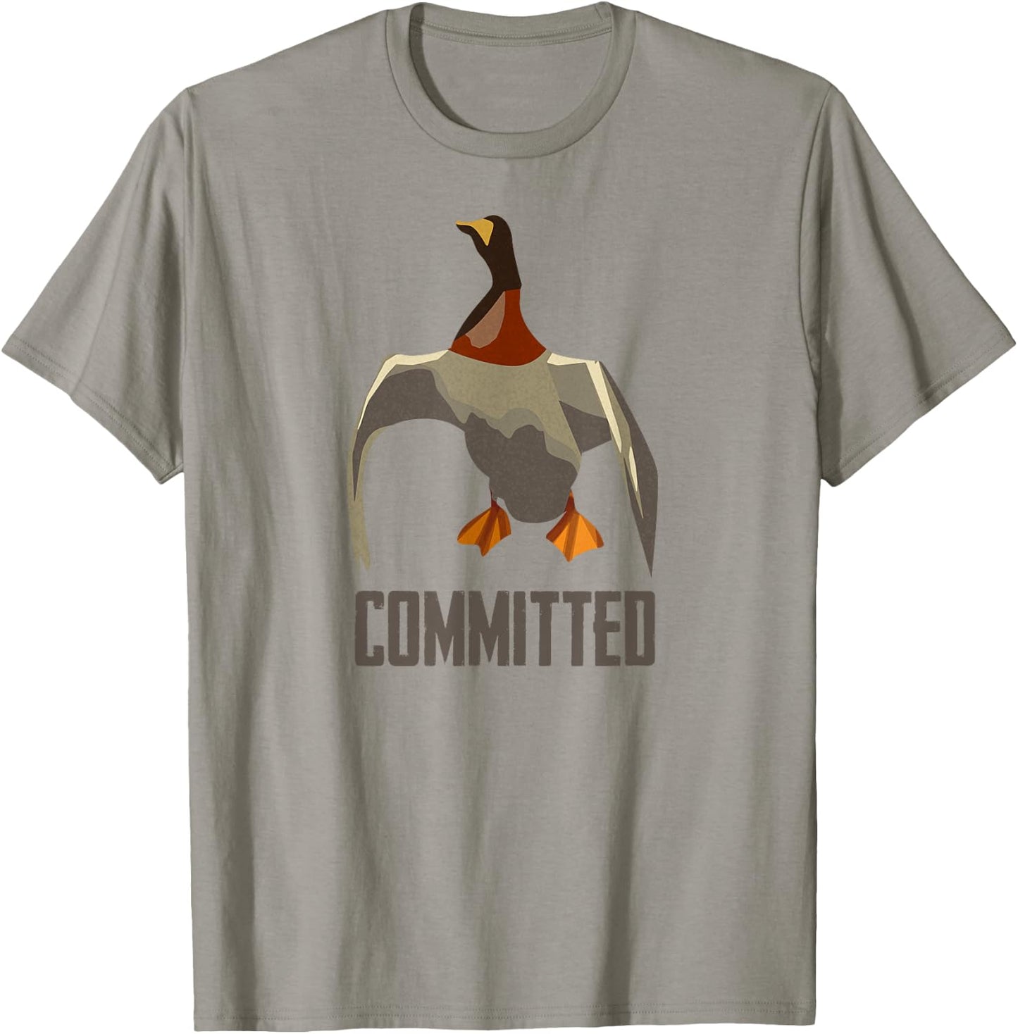Committed Drake - Duck Hunting Shirt by Committed Waterfowl T-Shirt - T-Shirt | Sand