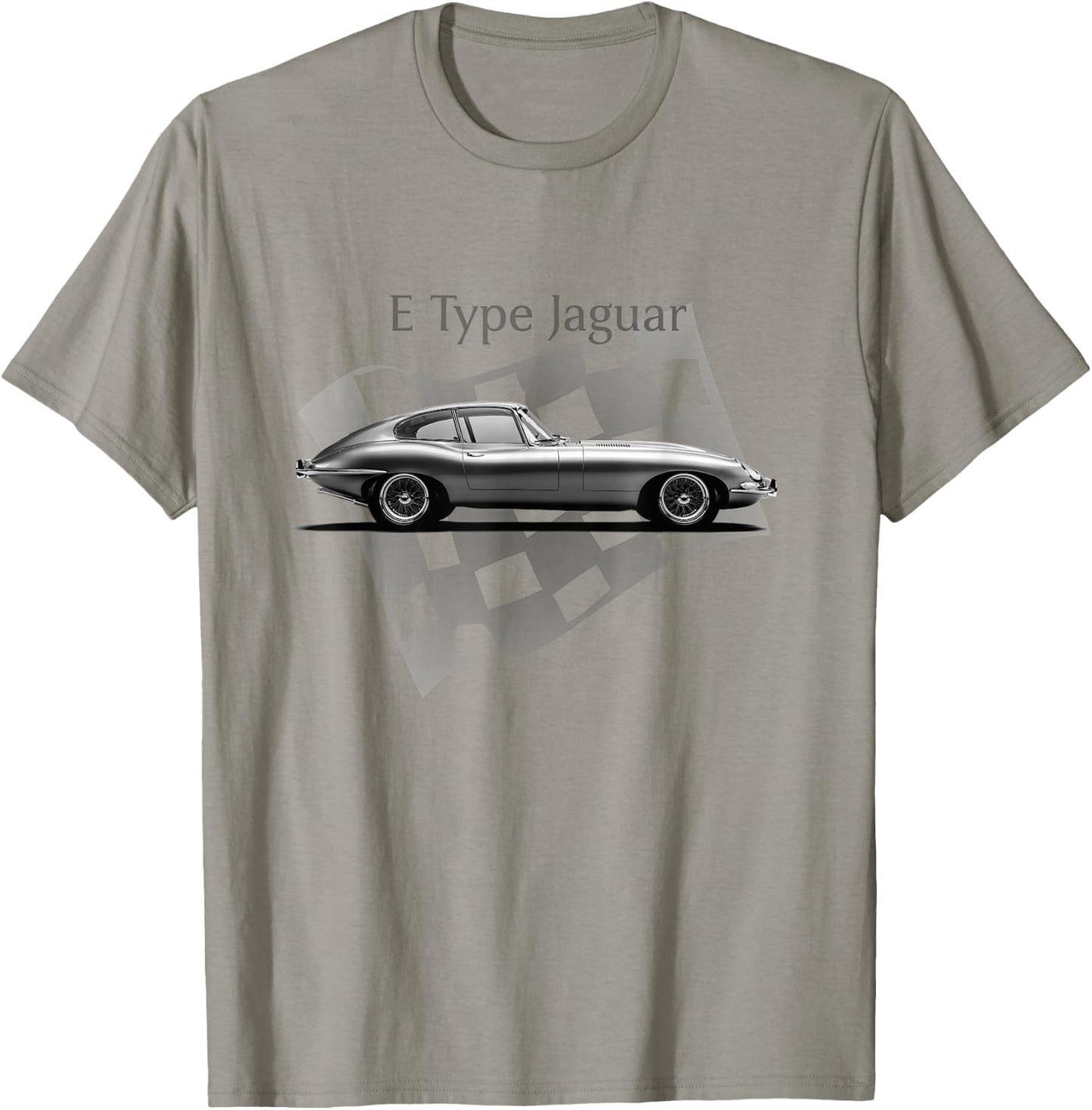 E-Type Jaguar t Shirt - Amazing Classic Car Design T-Shirt - T-Shirt | Sand