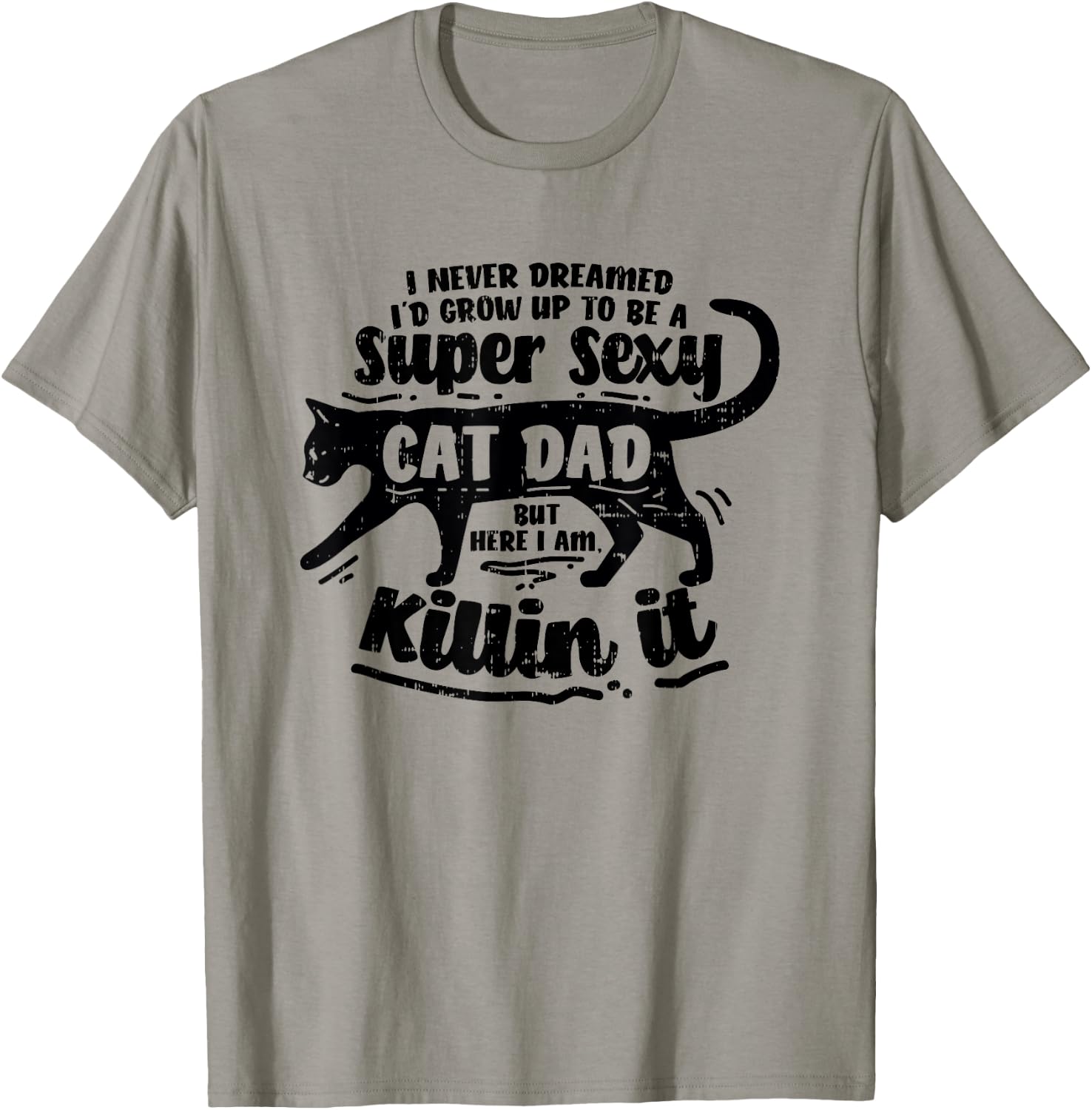 Sexy Cat Dad Father Catfather Kitten Kitty T-Shirt - T-Shirt | Sand
