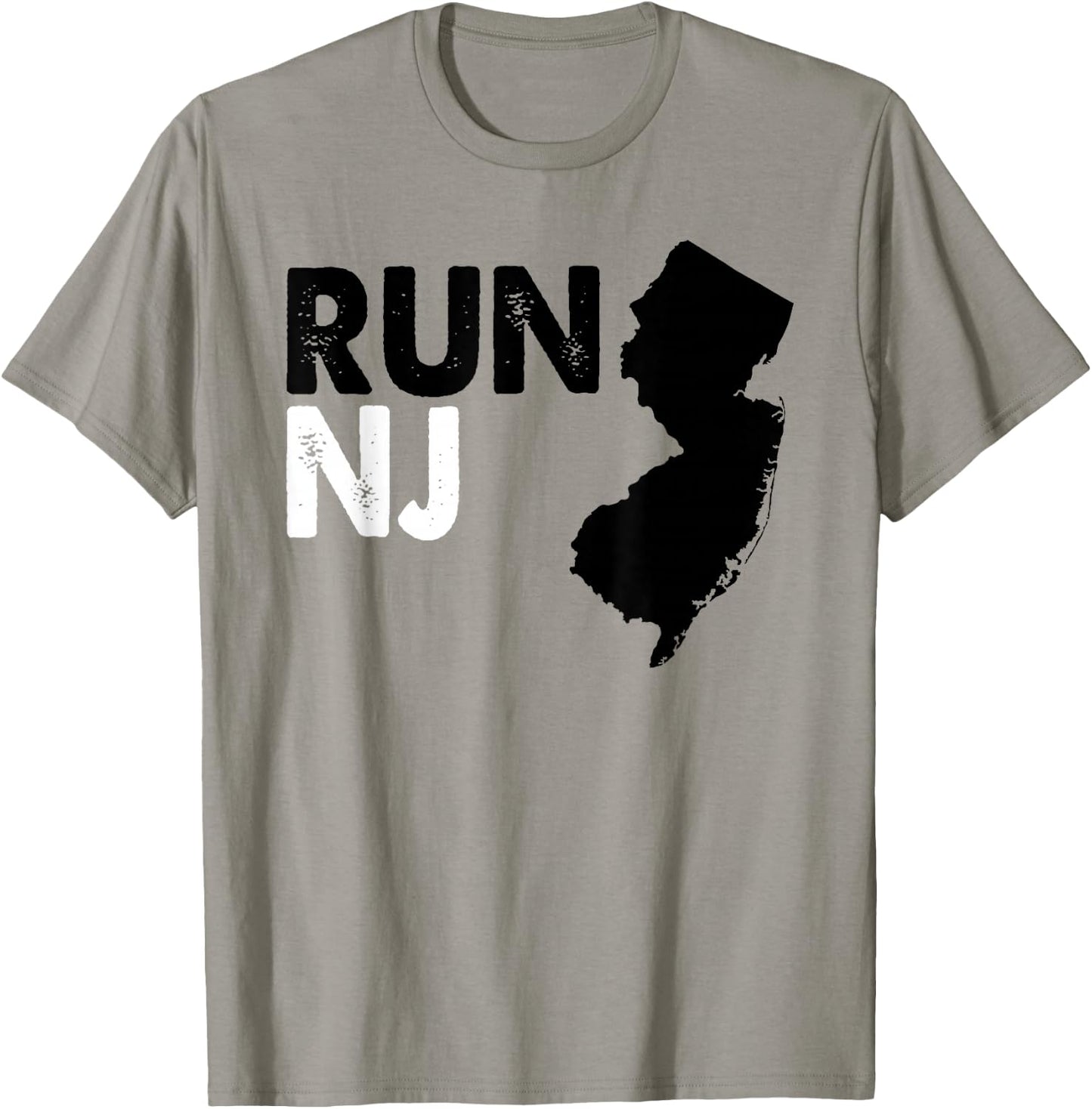 New Jersey Marathon Shirt, Run NJ T-Shirt - T-Shirt | Sand