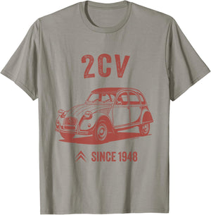 Citroën 2CV Retro French Car 1948 T-Shirt - T-Shirt | Sand