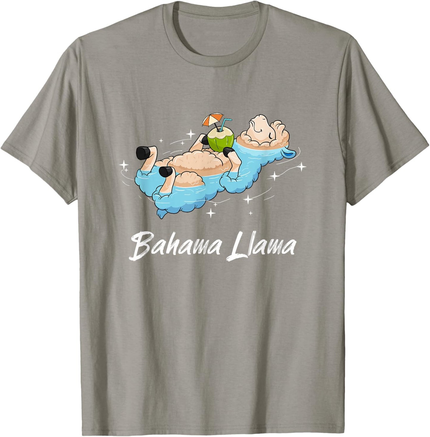Bahama Llama Shirt Funny Alpaca beach vacation Summer Girl T-Shirt - T-Shirt | Sand