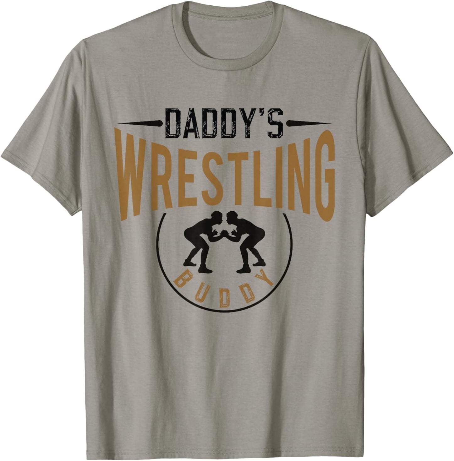 Daddys Wrestling Buddy Wrestler Daughter Son Boys Girls Kids T-Shirt - T-Shirt | Sand