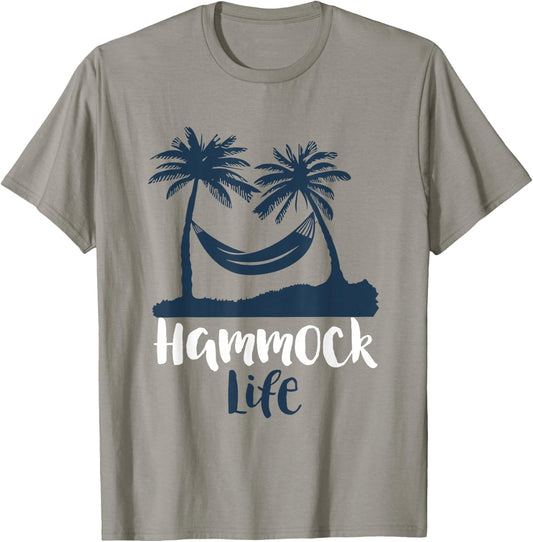 Hammock Life Beach Vacation Relaxation T-Shirt - T-Shirt | Sand