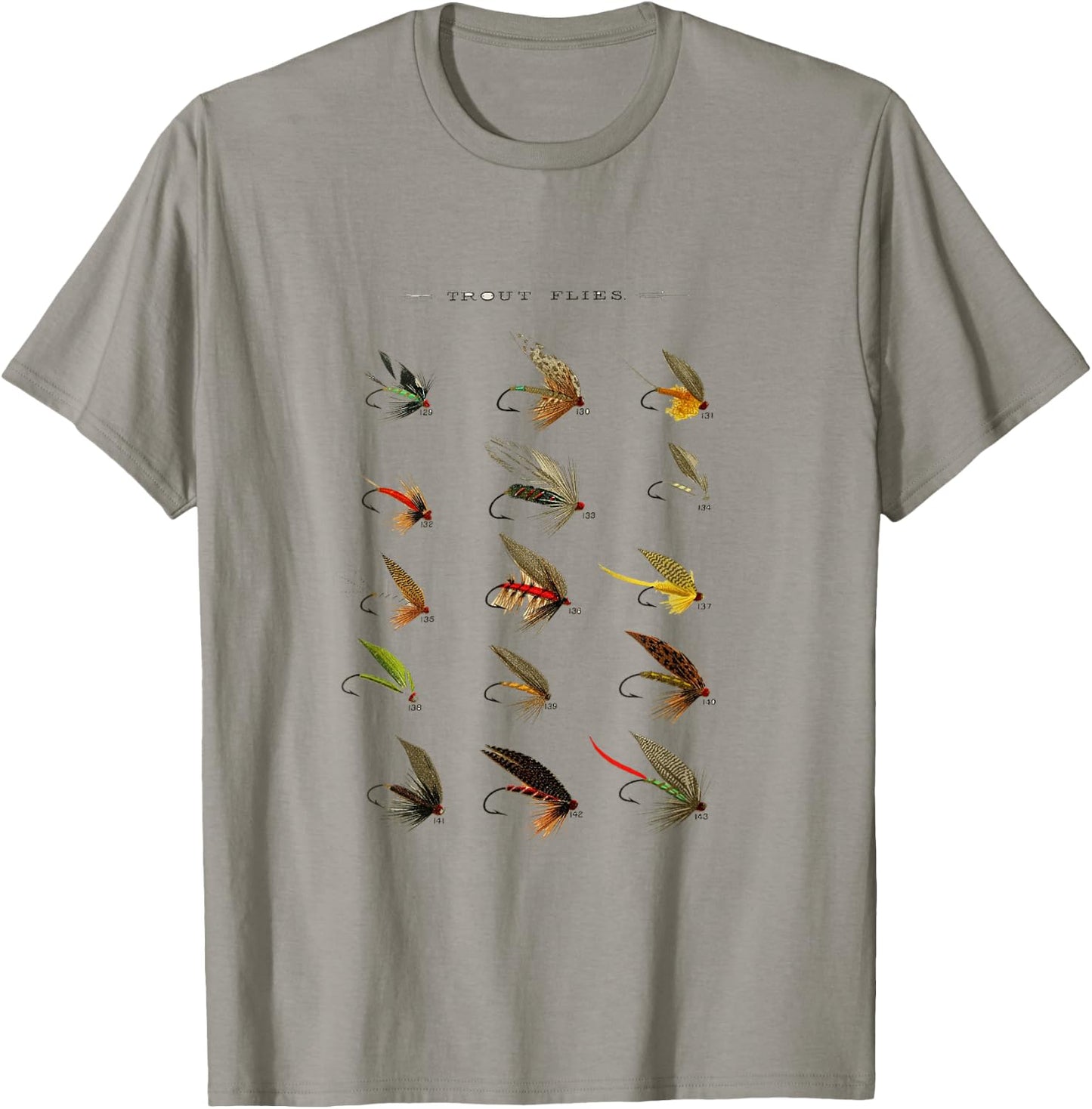 Vintage Fly Fishing Lures T Shirt T-Shirt - T-Shirt | Sand