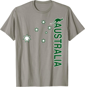Australia Rugby (Vintage Throwback Stars) T-Shirt - T-Shirt | Sand