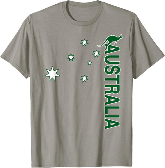 Australia Rugby (Vintage Throwback Stars) T-Shirt - T-Shirt | Sand