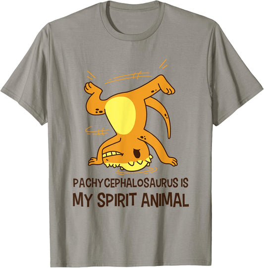Pachycephalosaurus Is My Spirit Animal Dinosaur T-Shirt - T-Shirt | Sand
