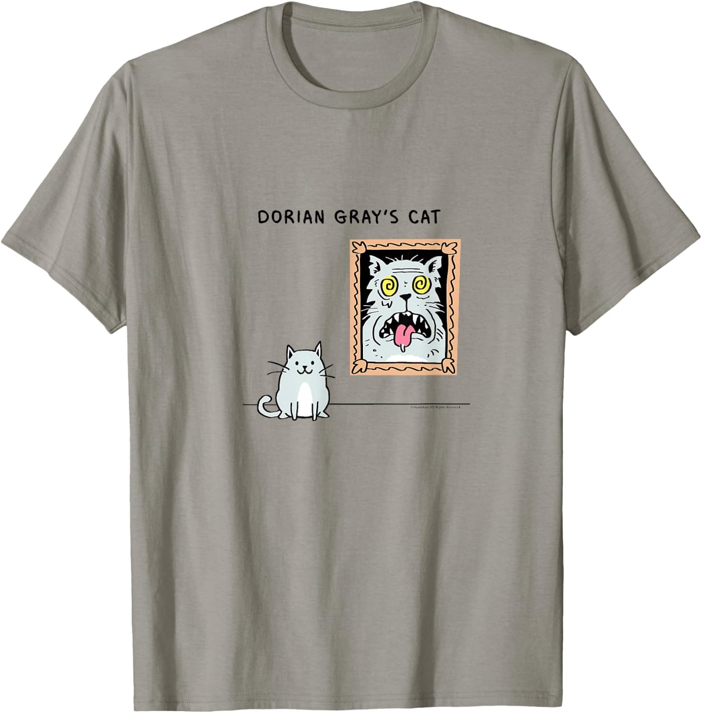 Dorian Gray's Cat teeshirt from Skunkbear T-Shirt - T-Shirt | Sand