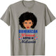 Dominican Flag Gift Woman Dipped In Melanin Afro Latina T-Shirt - T-Shirt | Sand