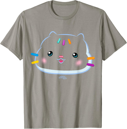 DreamWorks Gabby’s Dollhouse Cakey Cat Big Face T-Shirt - T-Shirt | Sand