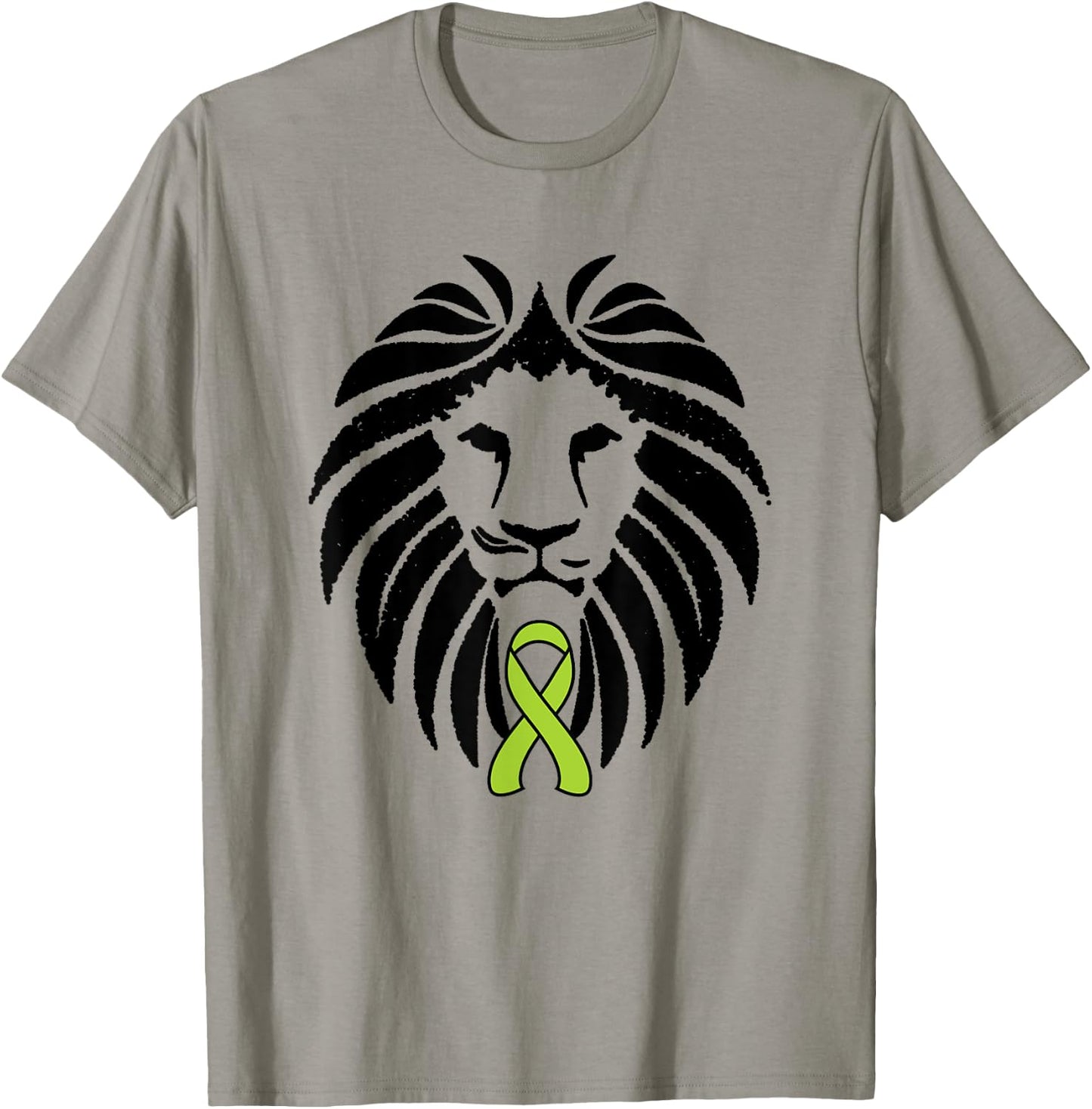 Mental Health Awareness Shirt Lion Awareness Ribbon S1 T-Shirt - T-Shirt | Sand