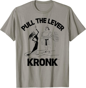 Disney Emperors New Groove Yzma Pull The Lever Kronk T-Shirt - T-Shirt | Sand