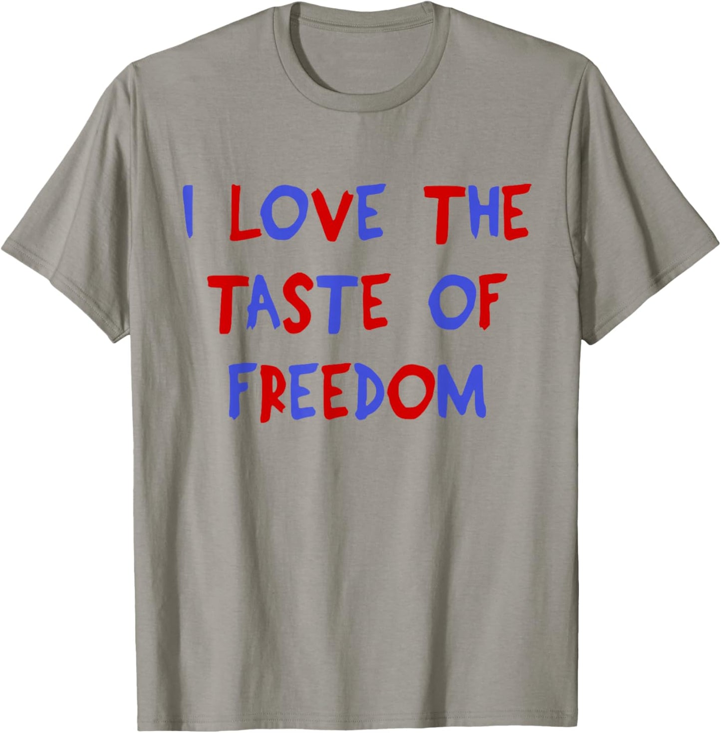 I Love The Taste of Freedom - Matching Fourth of July Couple T-Shirt - T-Shirt | Sand