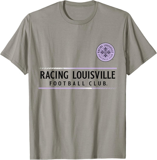 Officially Licensed Racing Louisville FC Soccer NWSL Apparel T-Shirt - T-Shirt | Sand