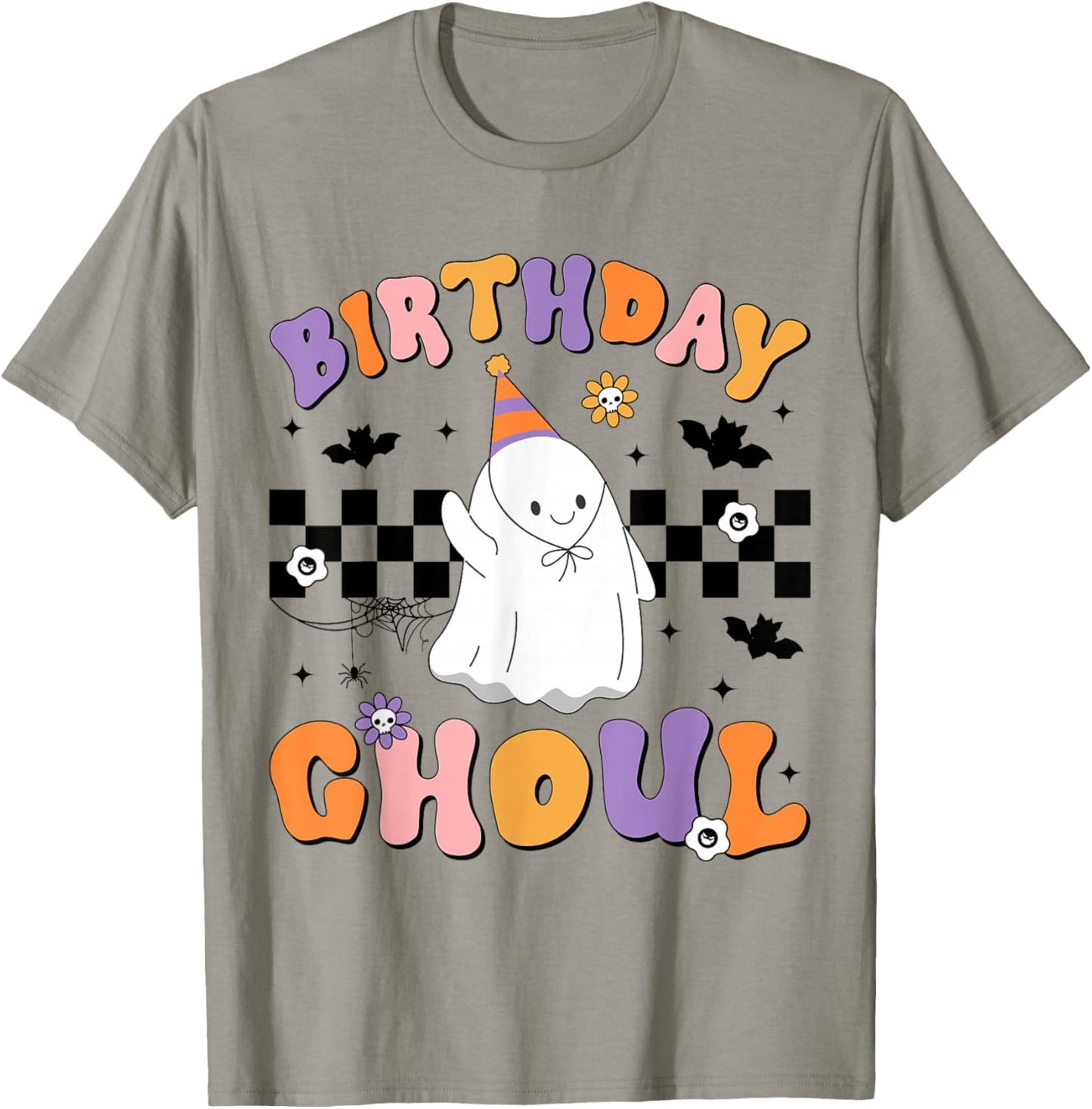 Halloween Birthday Ghoul Cute Ghost Birthday Toddler Girl T-Shirt - T-Shirt | Sand