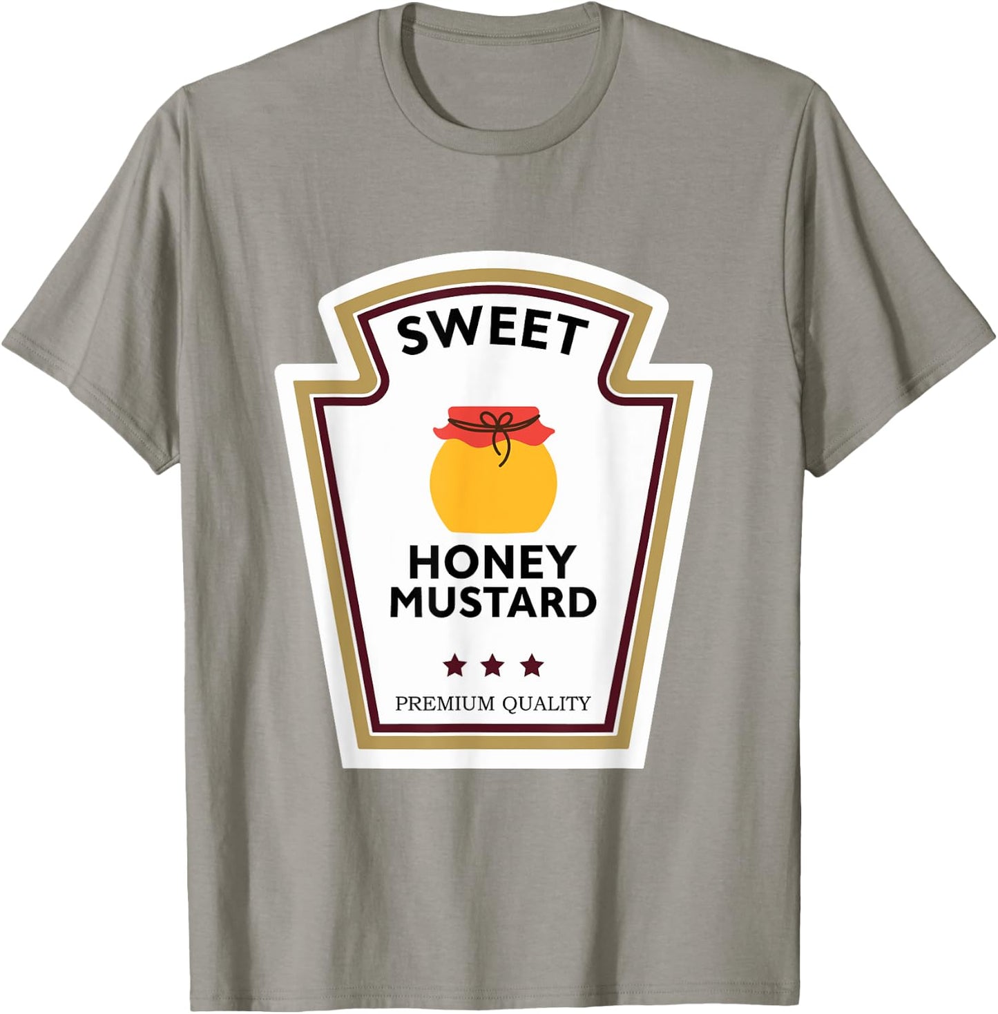 Sweet Honey Mustard Condiment Group Costume T-Shirt - T-Shirt | Sand