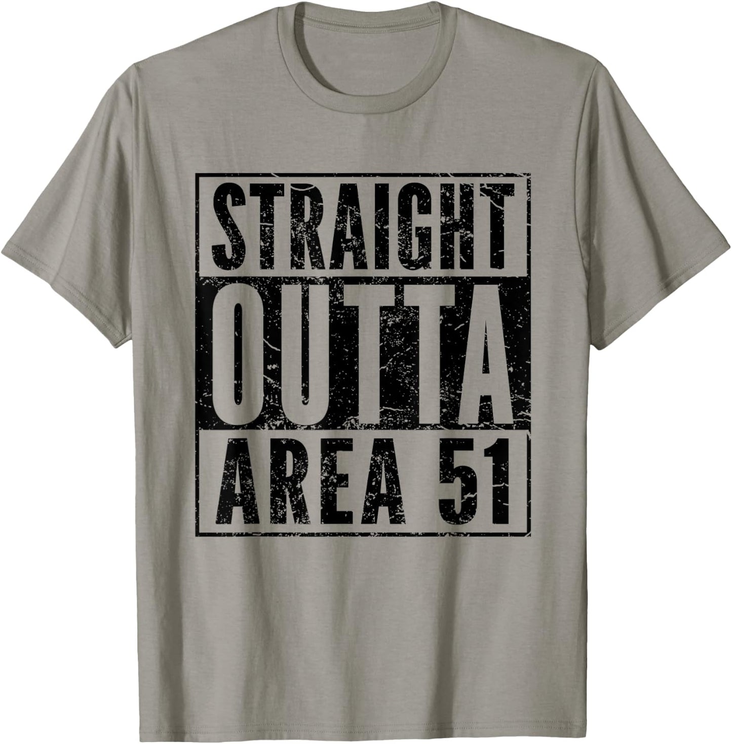 Funny UFO Alien Hunter Straight Outta Area 51 T-Shirt - T-Shirt | Sand