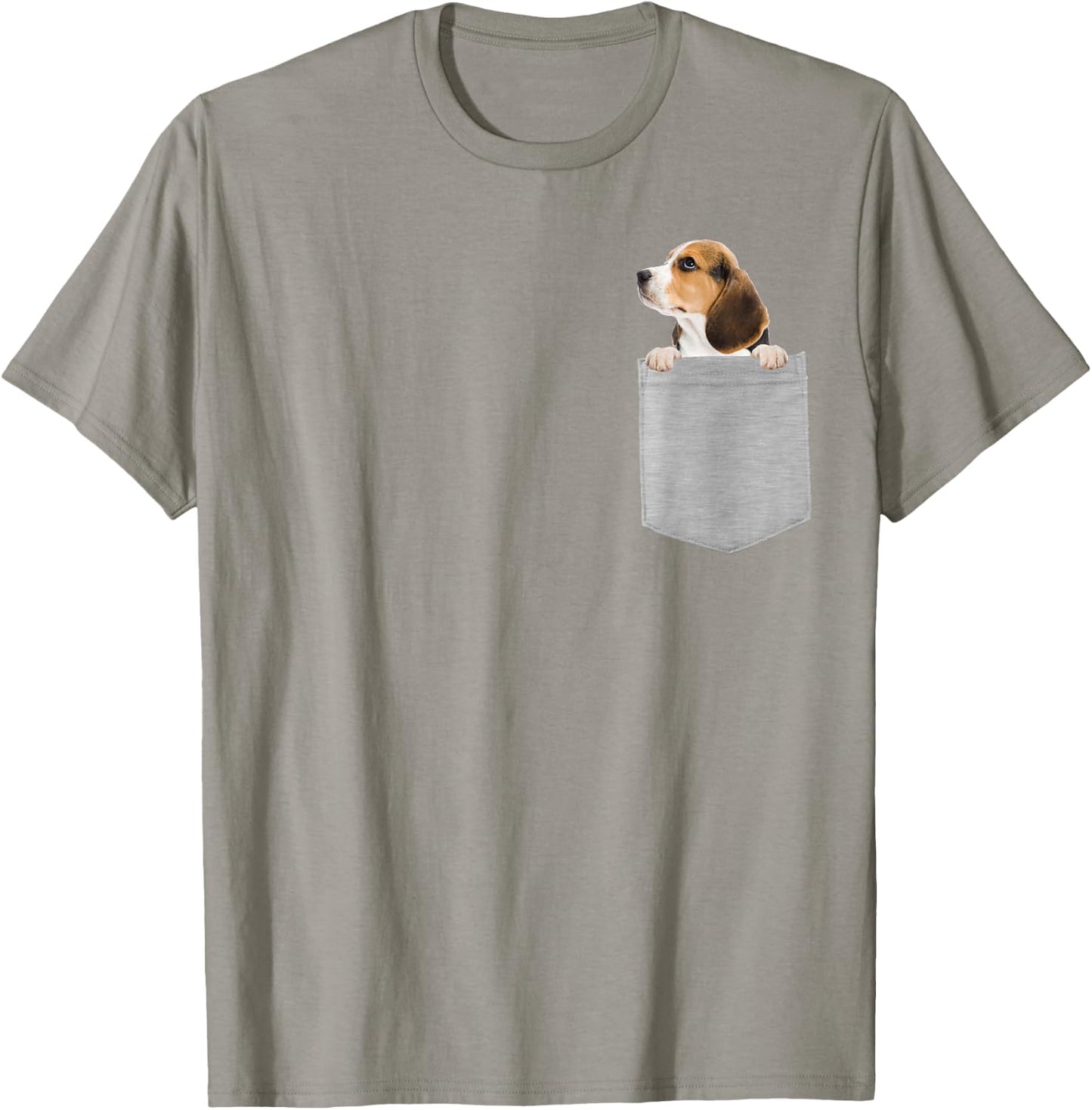 Dog in Your Pocket Beagle Puppy T-Shirt - T-Shirt | Sand