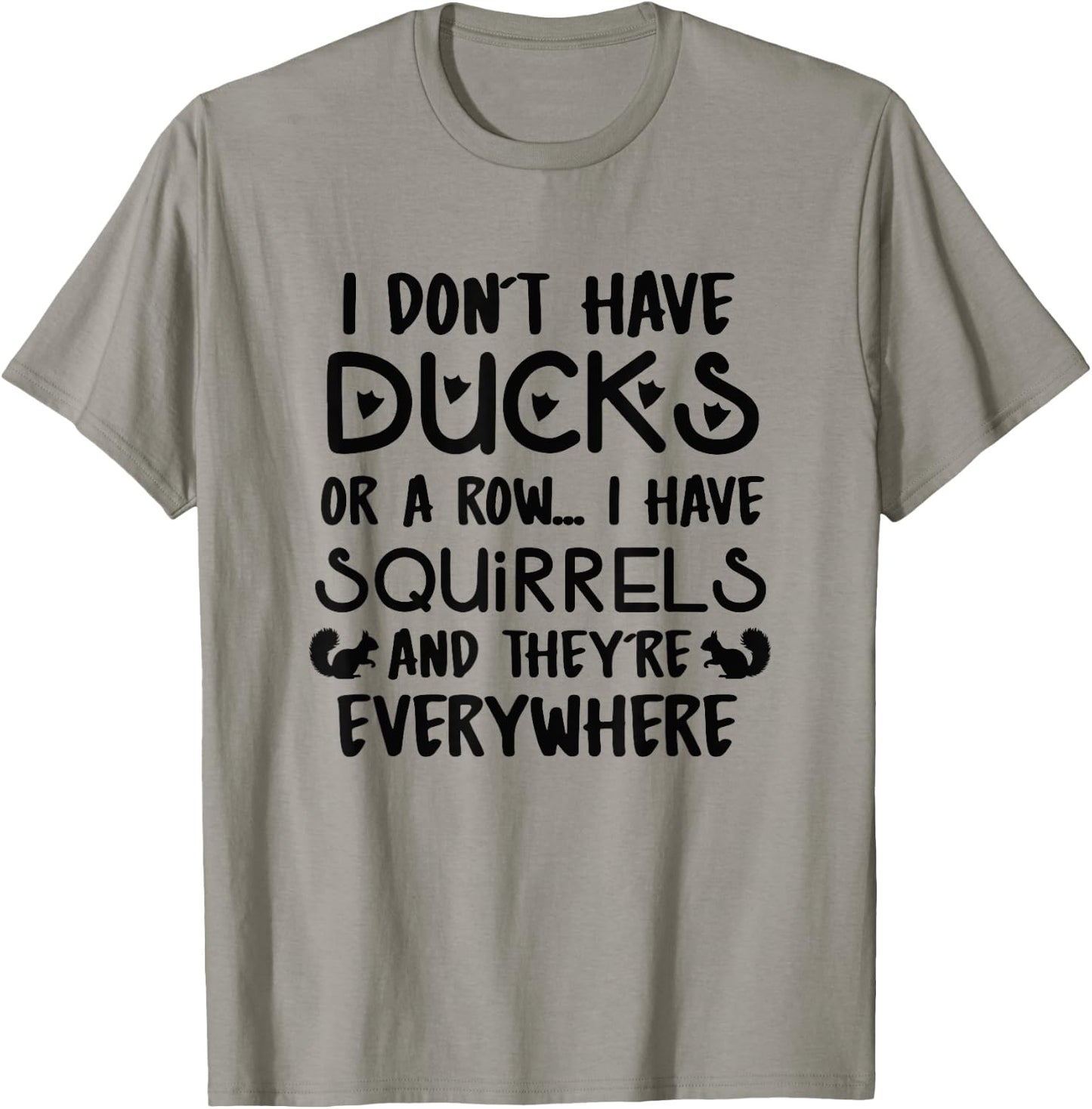 Funny Squirrel Squad Gift Graphic Meme Quirky Item T-Shirt - T-Shirt | Sand