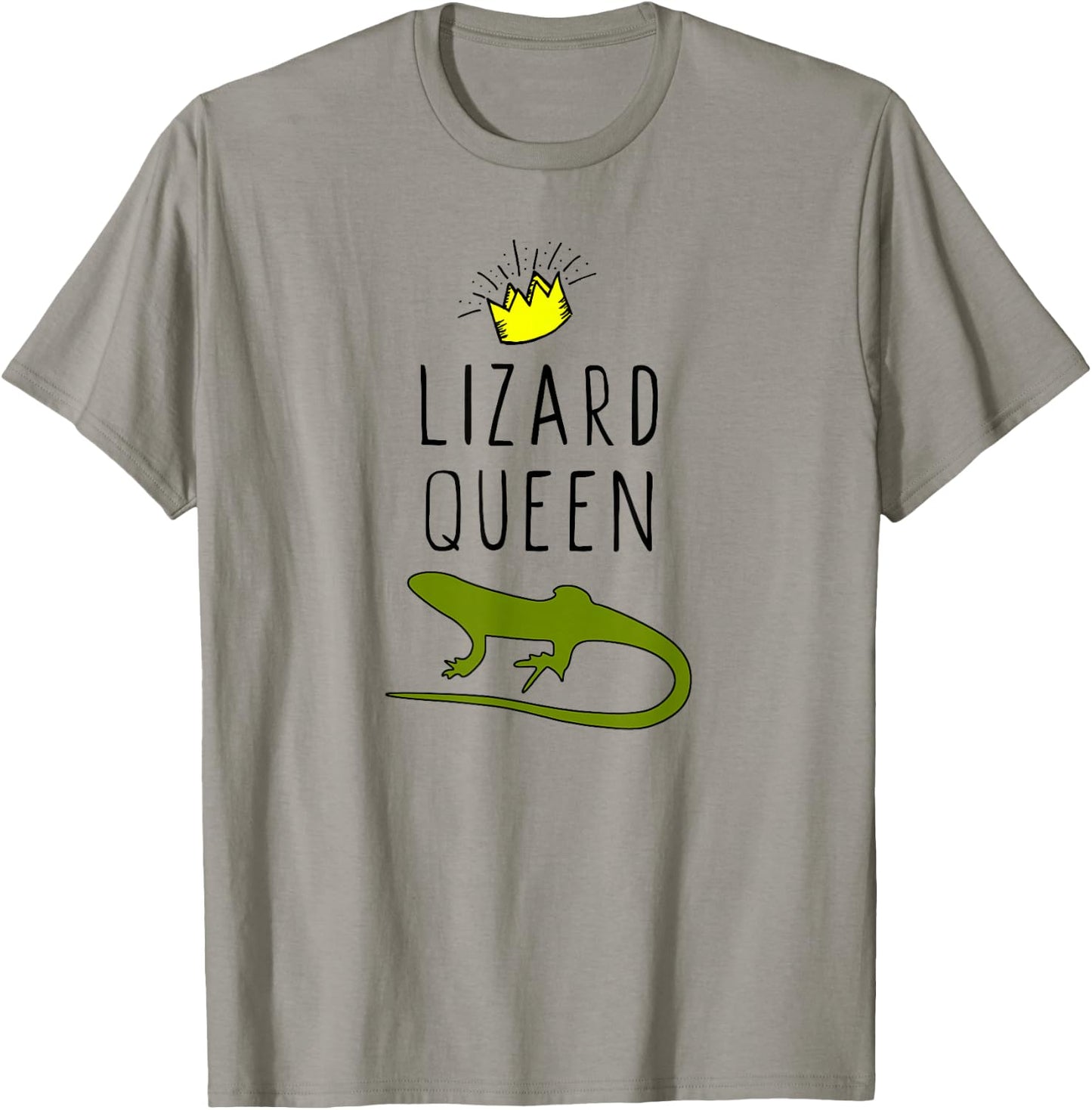 Lizard Queen Funny Lover Gift Christmas T-Shirt - T-Shirt | Sand