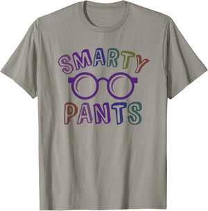 Funny Little Mr Miss SMARTY PANTS Graduation Alumni Teacher T-Shirt - T-Shirt | Sand