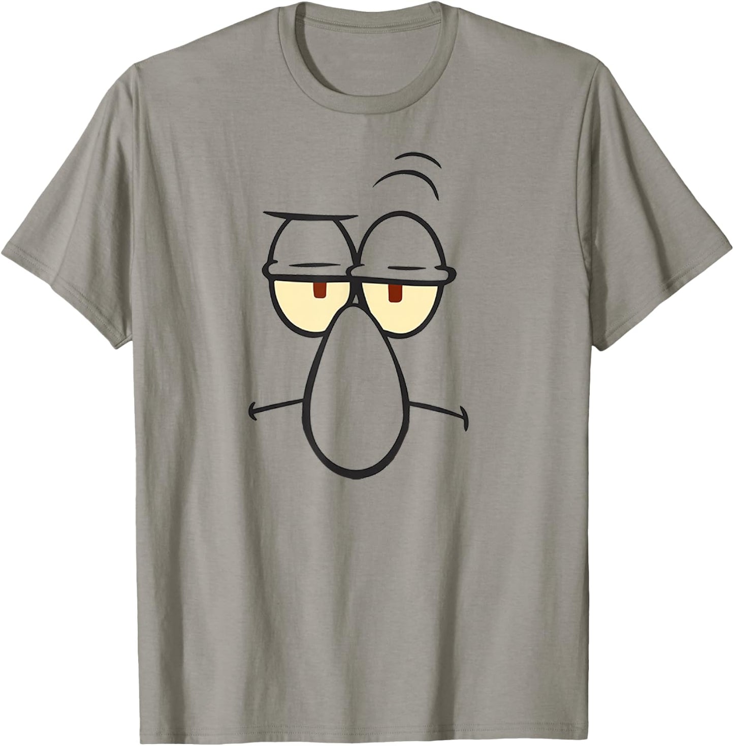 Spongebob Squarepants Halloween Squidward Big Face Costume T-Shirt - T-Shirt | Sand