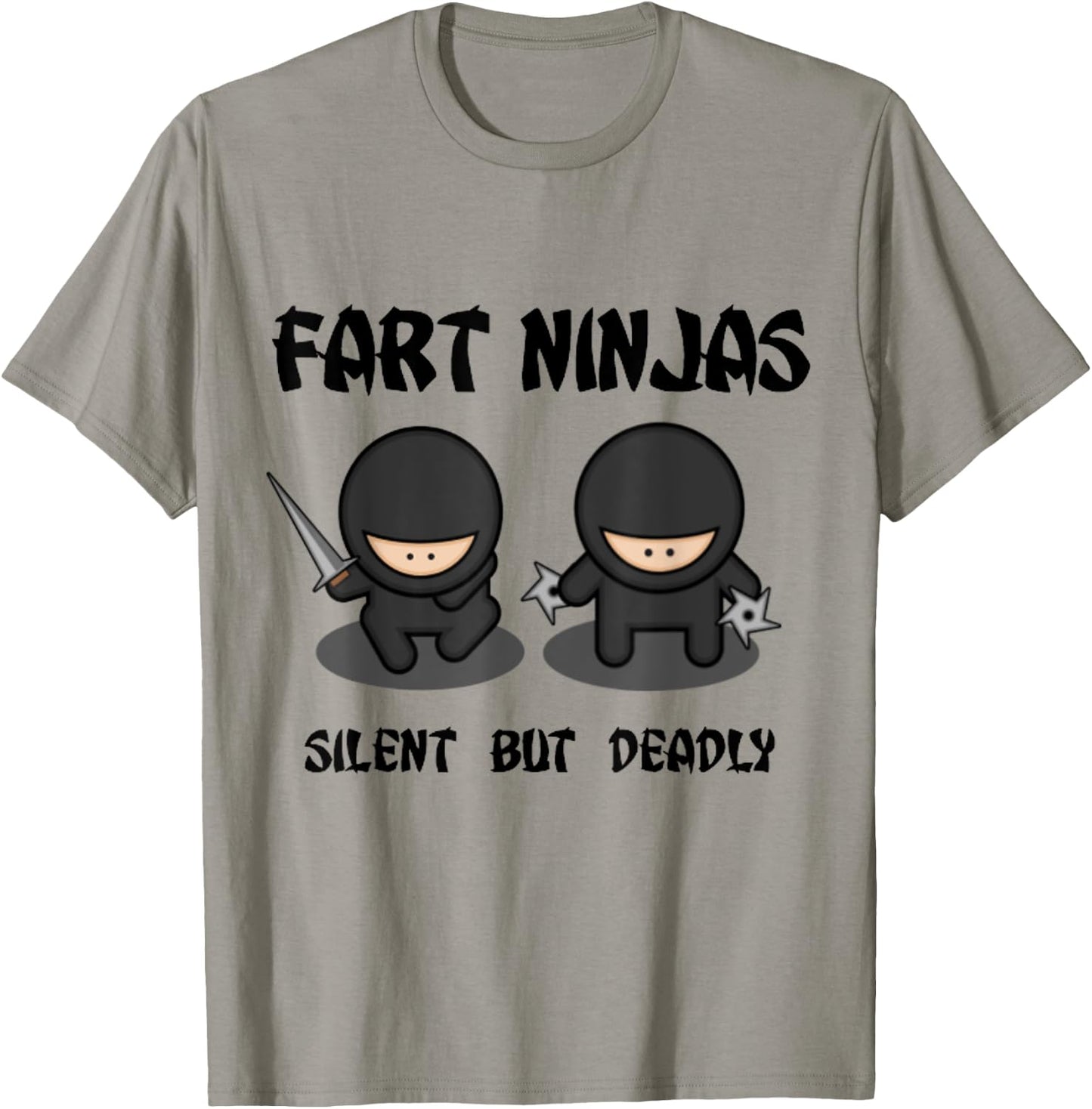 Fart Ninjas Silent but Deadly Funny Men Kids T-Shirt - T-Shirt | Sand
