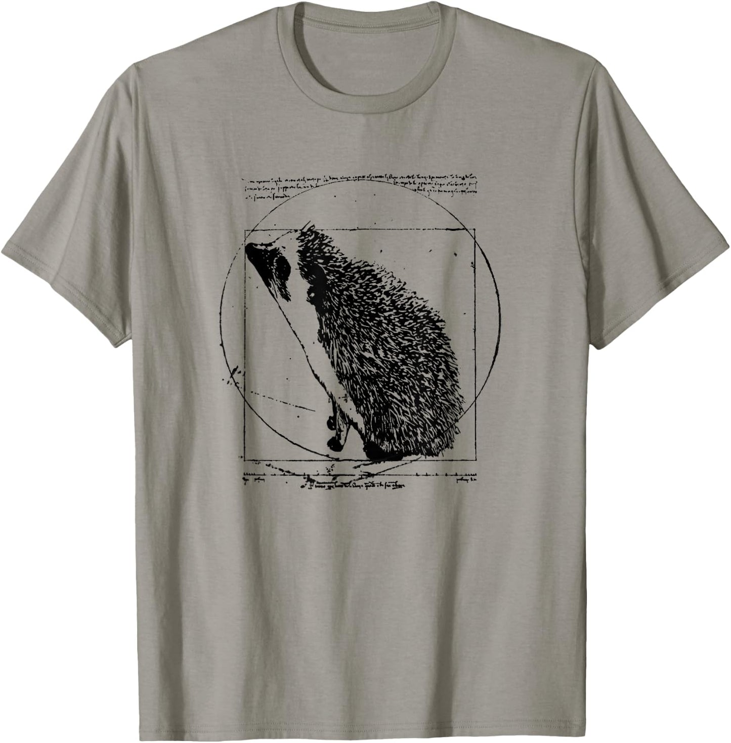 Hedgehog Shirt: Vitruvian Hedgehog A Vintage Classic T-Shirt - T-Shirt | Sand