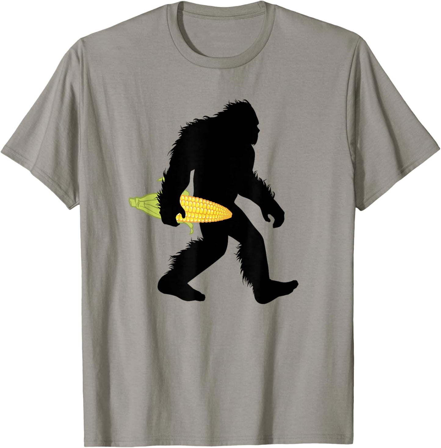 Bigfoot Corn , Maize Shucker Sasquatch Apparel T-Shirt - T-Shirt | Sand