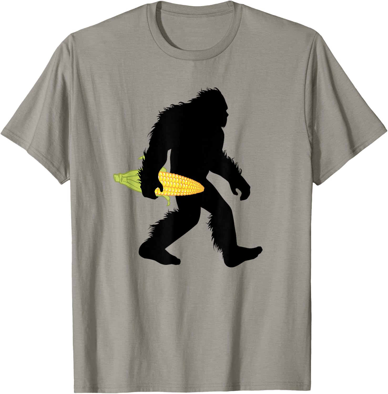 Bigfoot Corn , Maize Shucker Sasquatch Apparel T-Shirt - T-Shirt | Sand