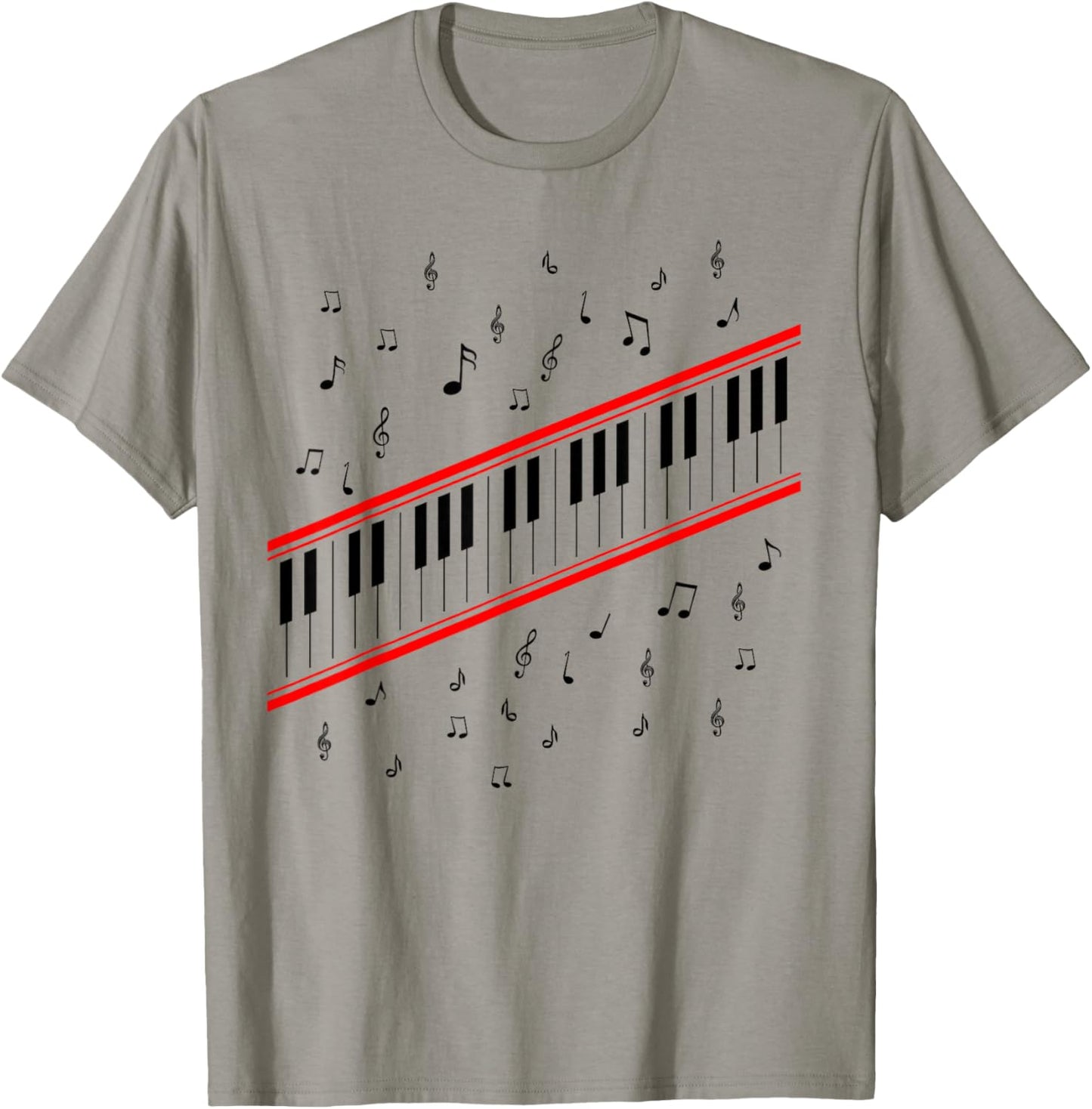 Piano Keys Lover Beat It Pianist 1980s Dance Costume Music T-Shirt - T-Shirt | Sand