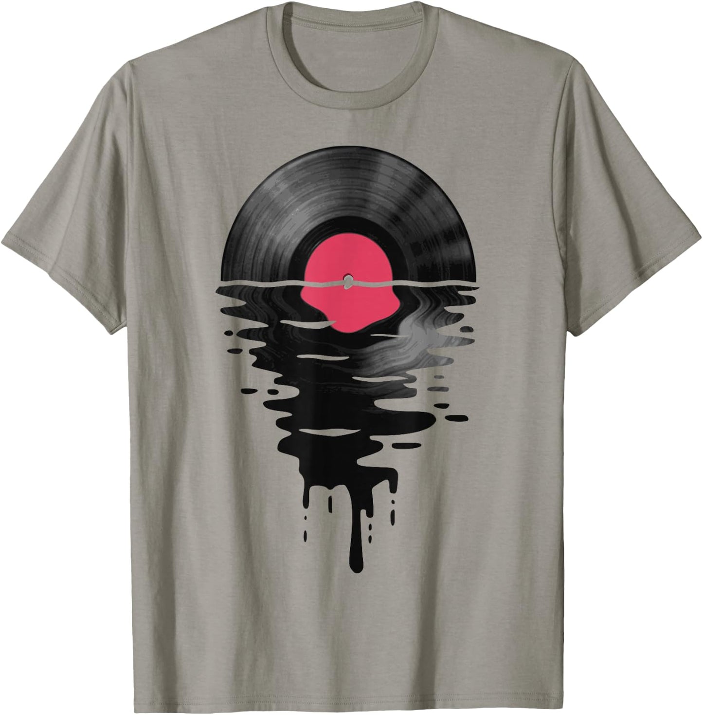 Vinyl Record Music LP Classic 80s Sunset T-Shirt - T-Shirt | Sand