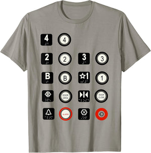 Elevator Elevator Buttons T-Shirt - T-Shirt | Sand