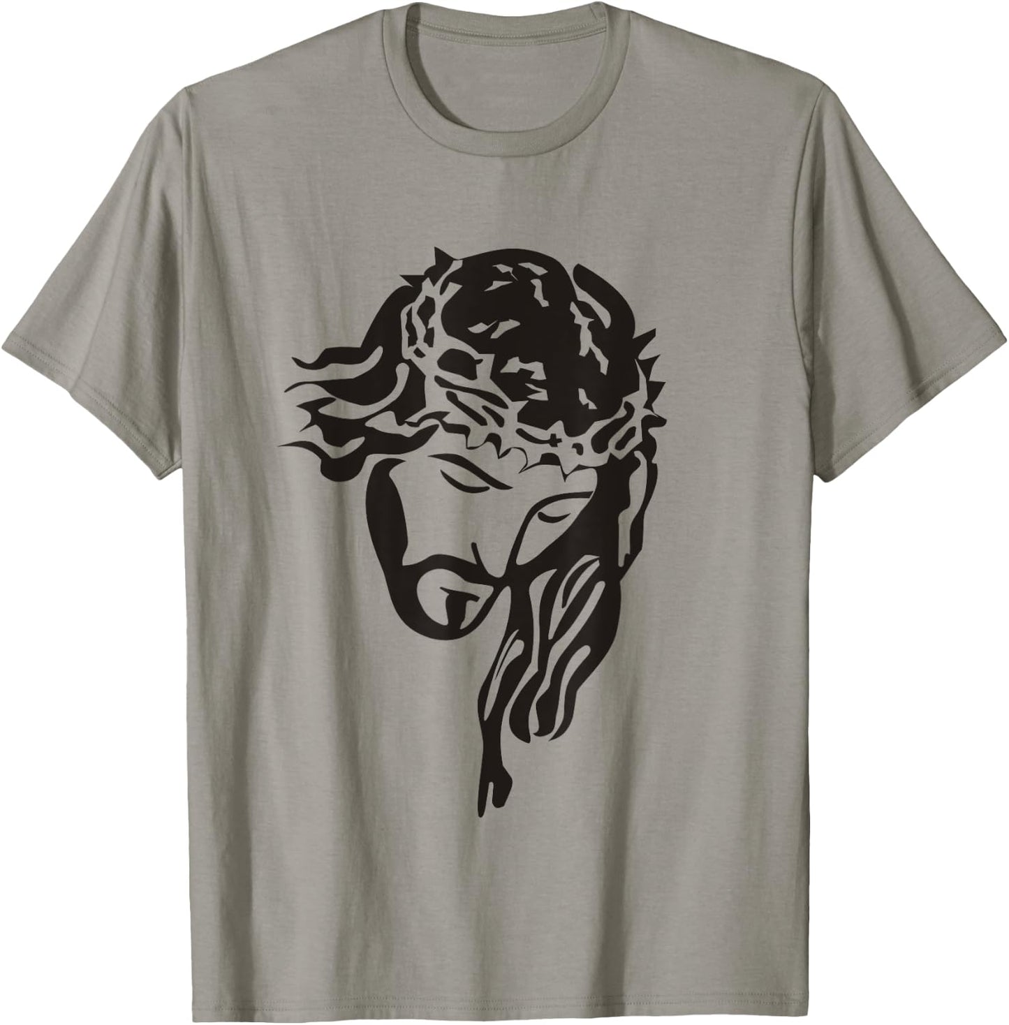 Jesus Christ God Love Face Religion Faith Graphic T-Shirt - T-Shirt | Sand
