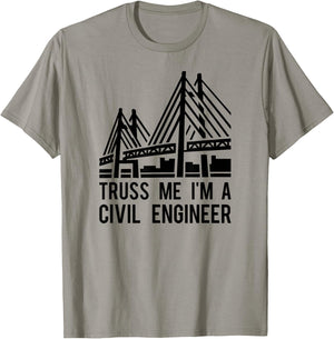 Civil Engineer T Shirt, Bridge Design Engineering Gift A T-Shirt - T-Shirt | Sand
