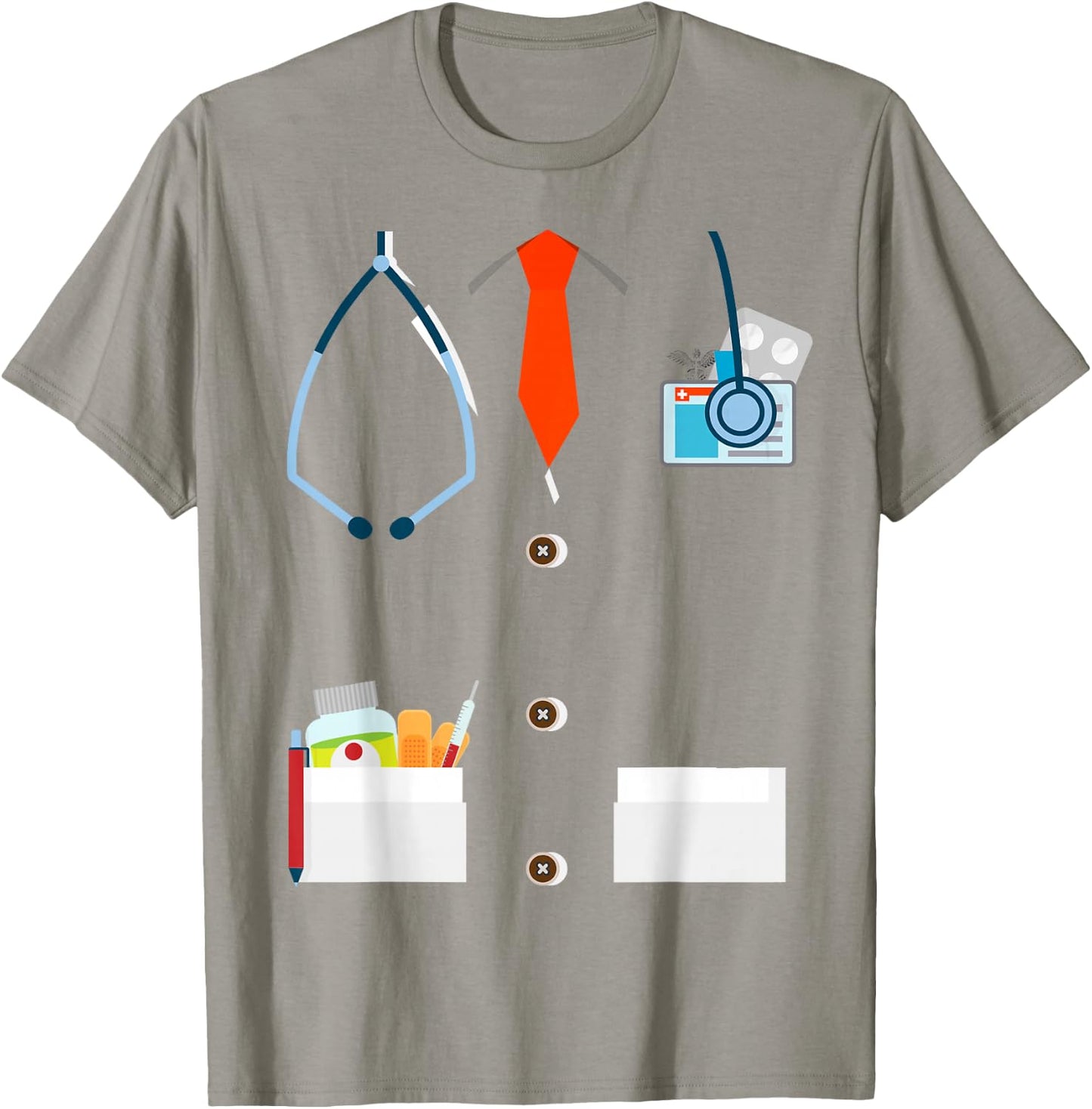 Doctor White Lab Coat Funny Halloween Costume Women T-Shirt - T-Shirt | Sand