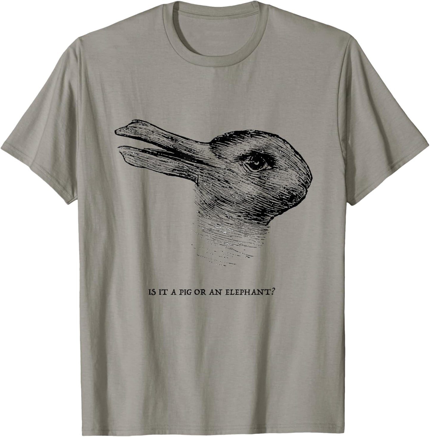Optical illusion shirt: duck rabbit shirt T-Shirt - T-Shirt | Sand