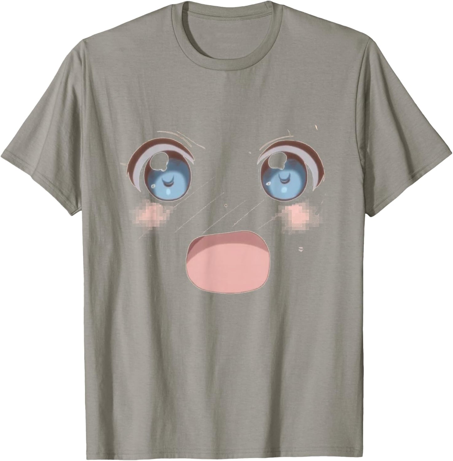 Kawaii Anime Face - Weeaboo Otaku Anime T Shirt T-Shirt - T-Shirt | Sand