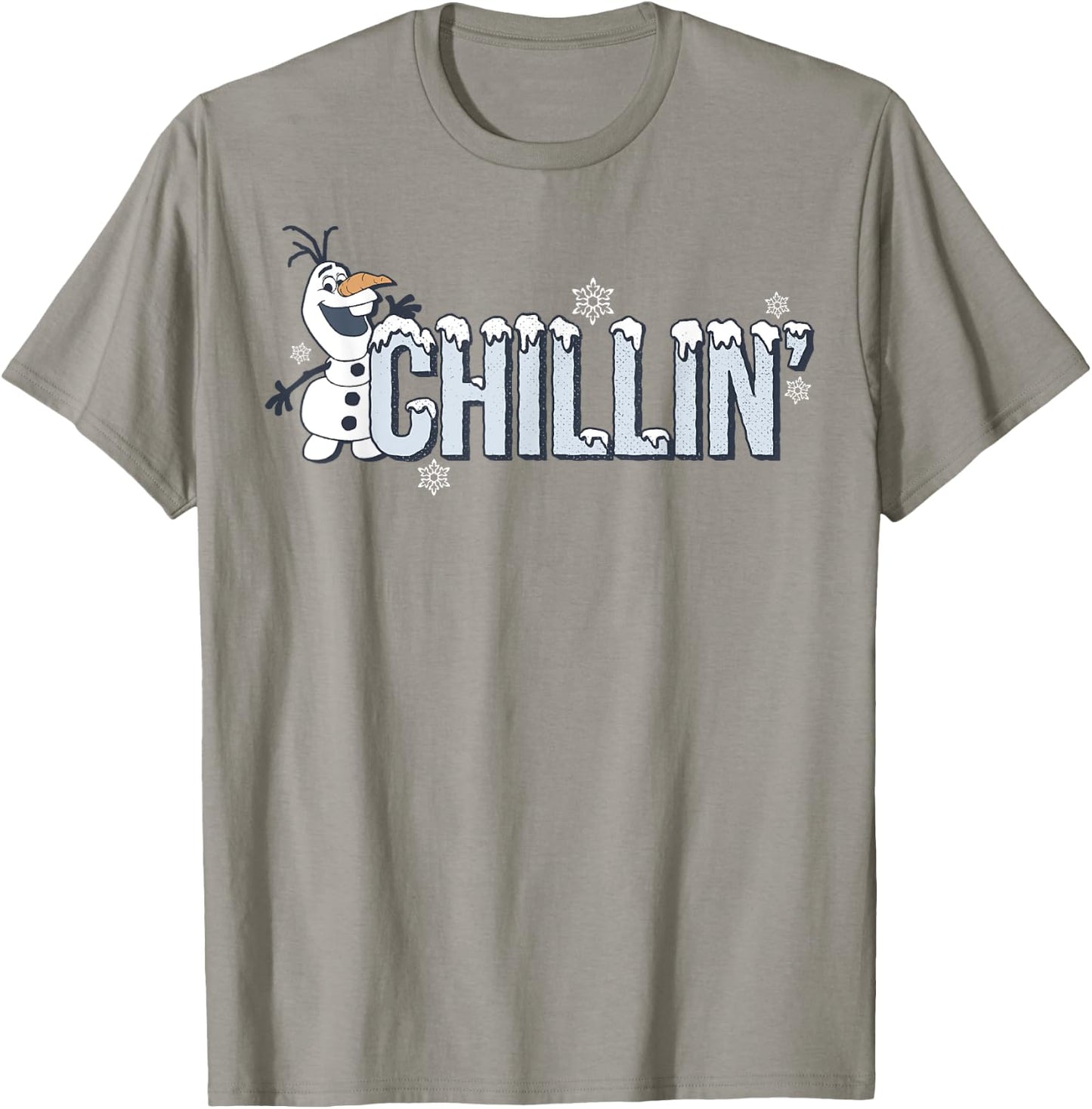 Disney Frozen Olaf Chillin' Snowflakes Portrait T-Shirt - T-Shirt | Sand