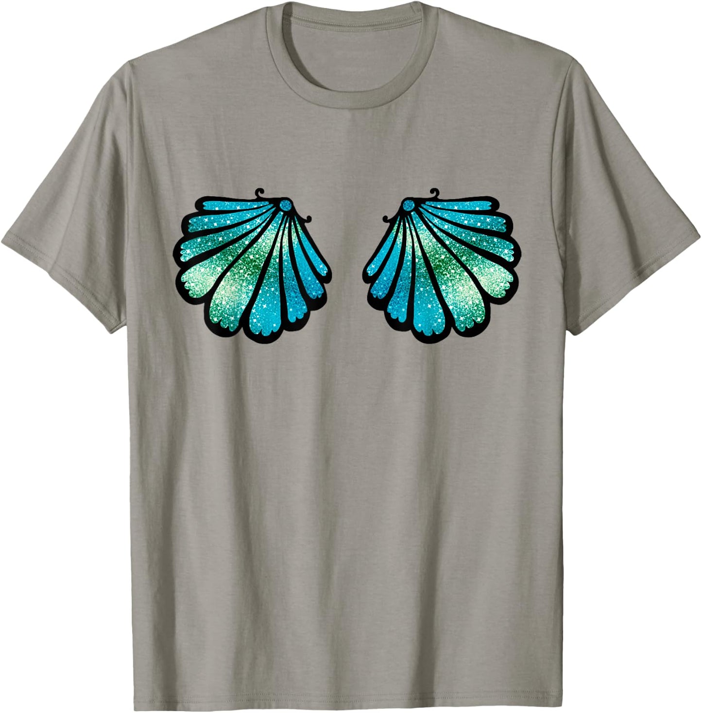 Mermaid, Seashell, Sea, Shell, Bikini, Carnival, Halloween T-Shirt - T-Shirt | Sand
