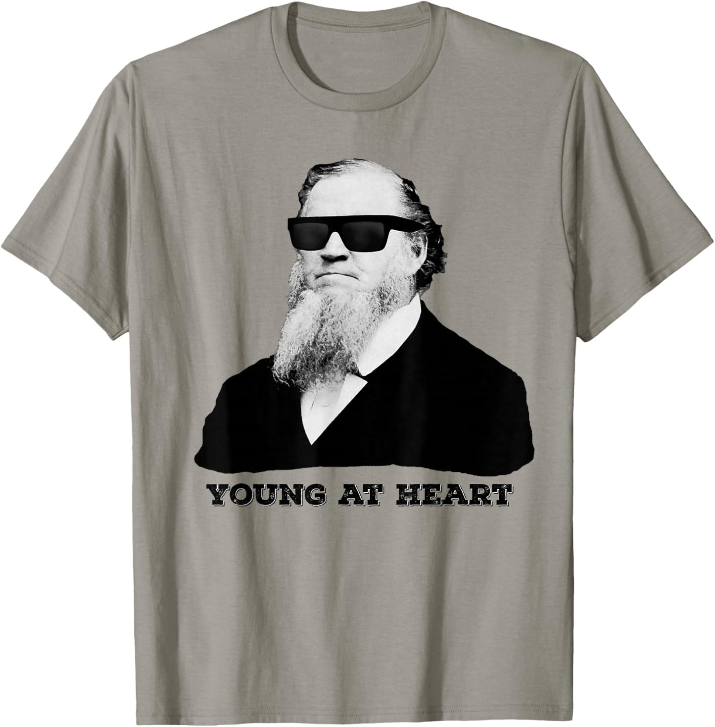 Brigham Young Heart Sunglasses Funny LDS T-Shirt - T-Shirt | Sand