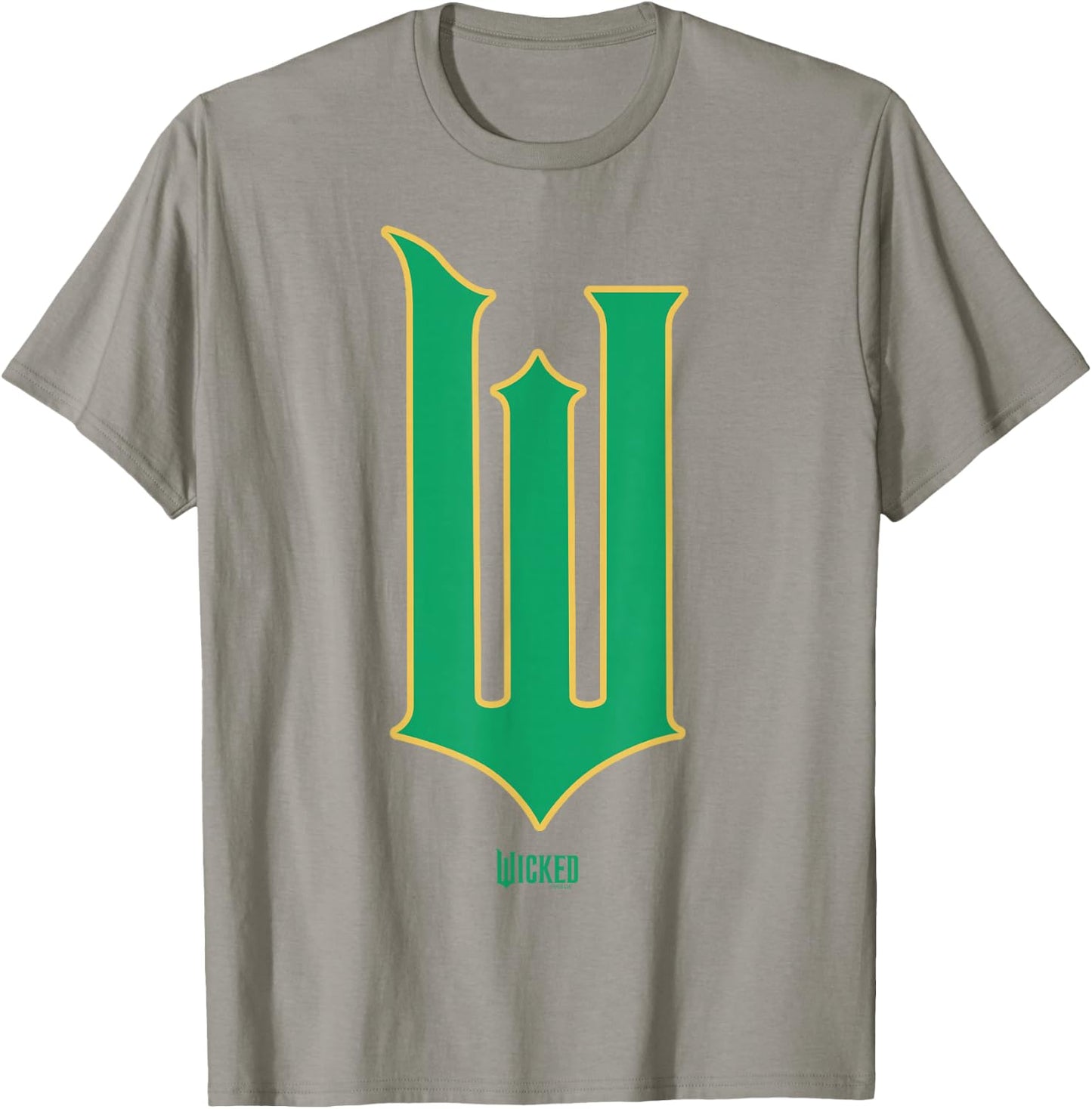 Wicked Movie W Logo Green Goes Good with Pink T-Shirt - T-Shirt | Sand