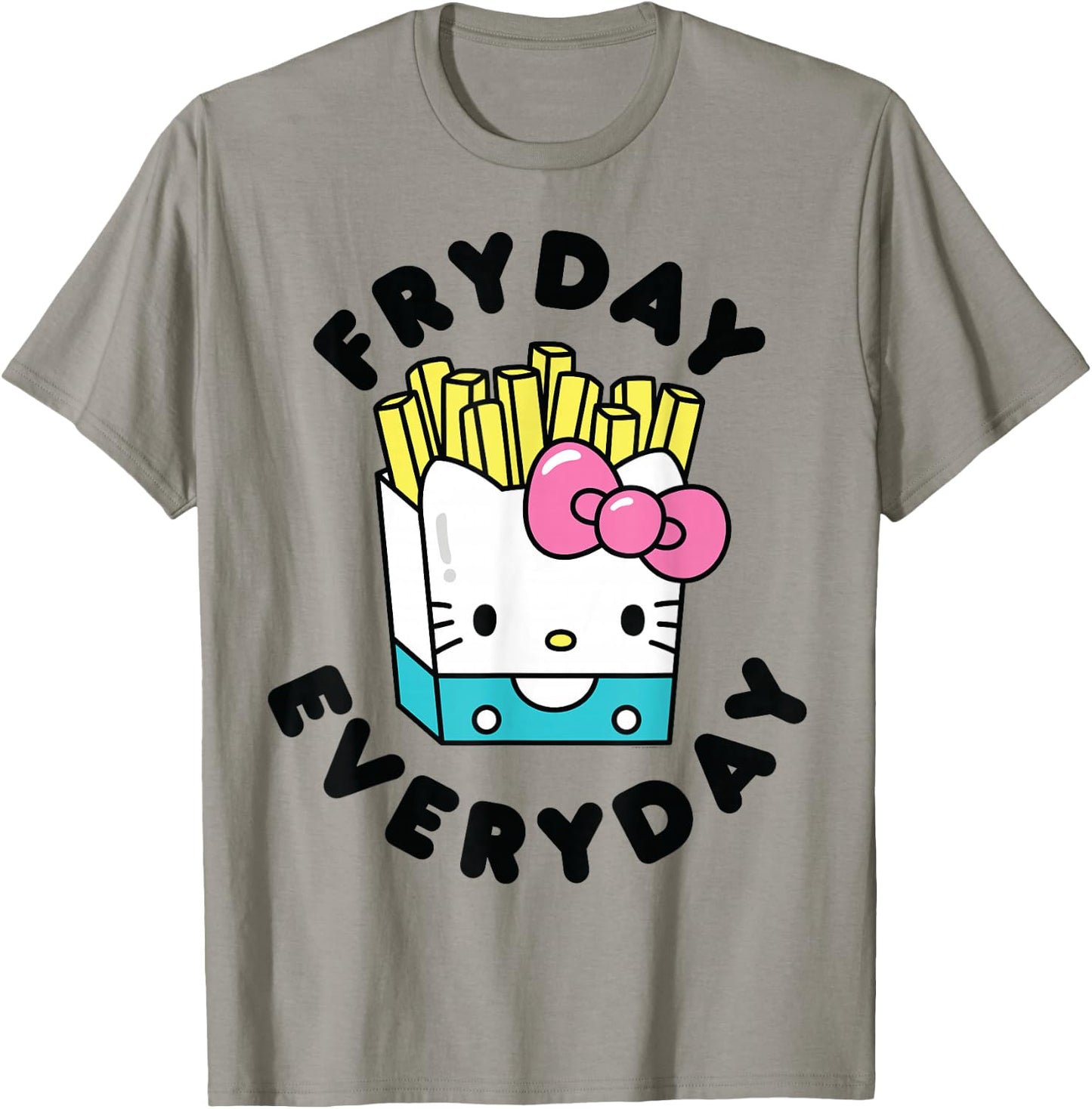 Hello Kitty French Fries Fryday Everyday Friday T-Shirt - T-Shirt | Sand
