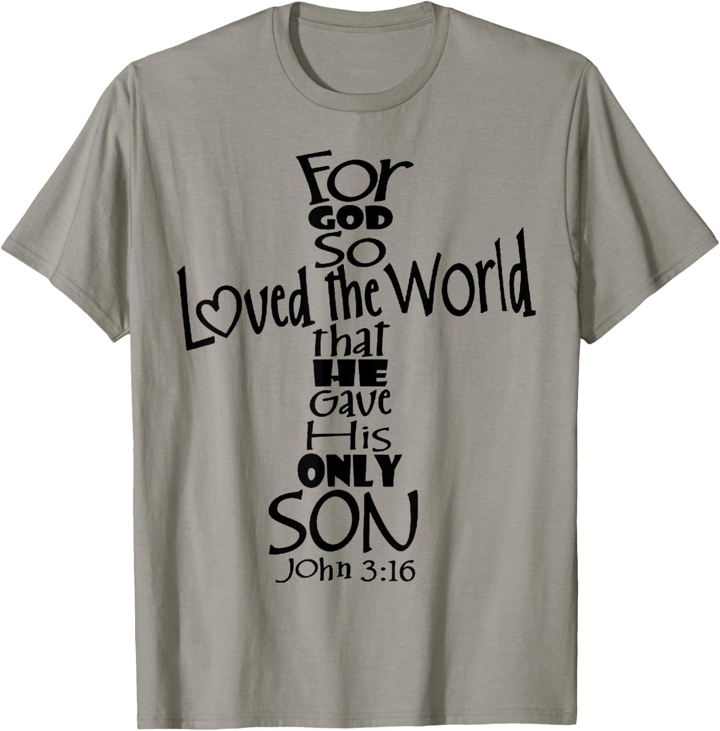 John 3:16 T-Shirt - T-Shirt | Sand
