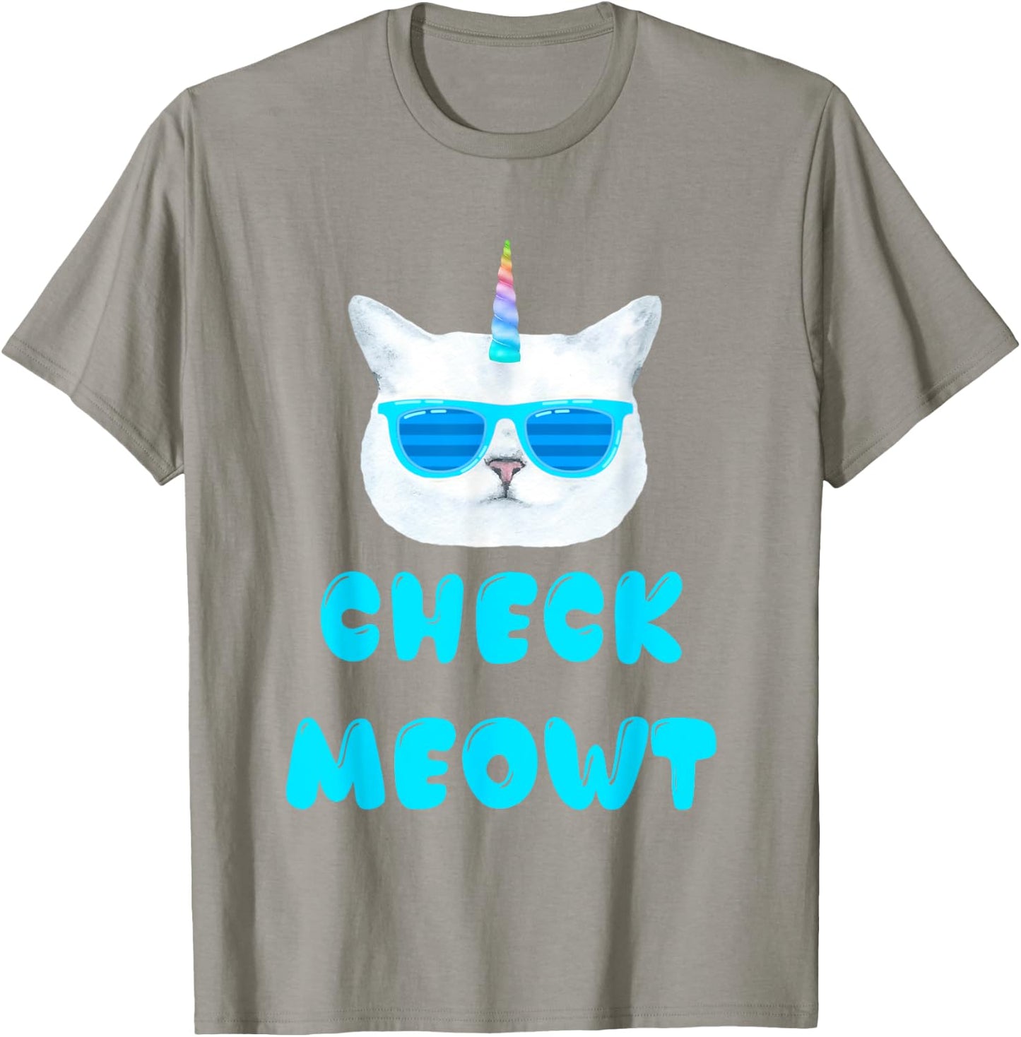 Check Meowt Caticorn T shirt T-Shirt - T-Shirt | Sand
