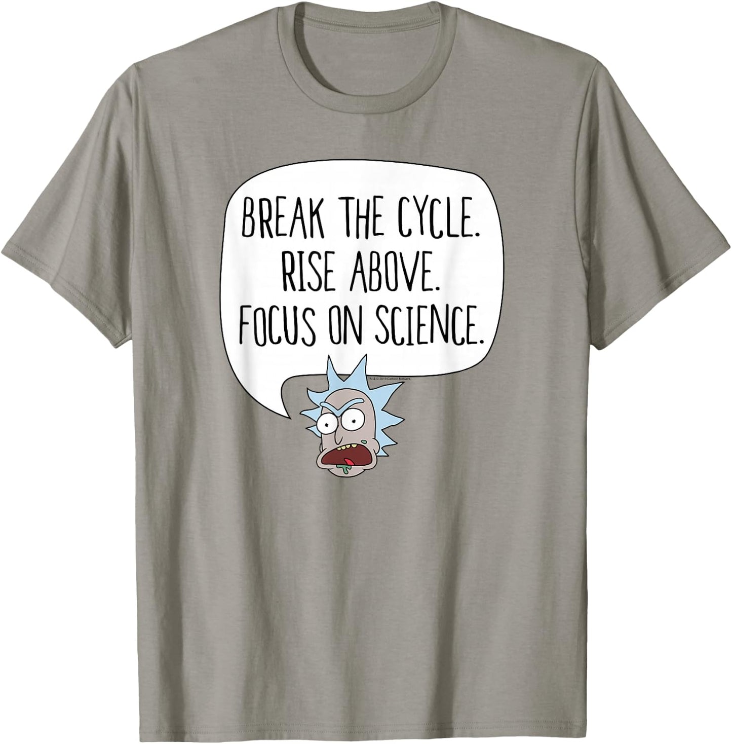 Rick and Morty Break the Cycle. Focus on Science T-Shirt - T-Shirt | Sand
