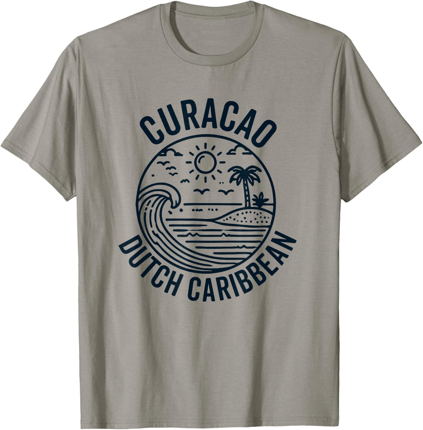 Curacao Caribbean Dutch Souvenir Vacation Reminder Men Women T-Shirt - T-Shirt | Sand