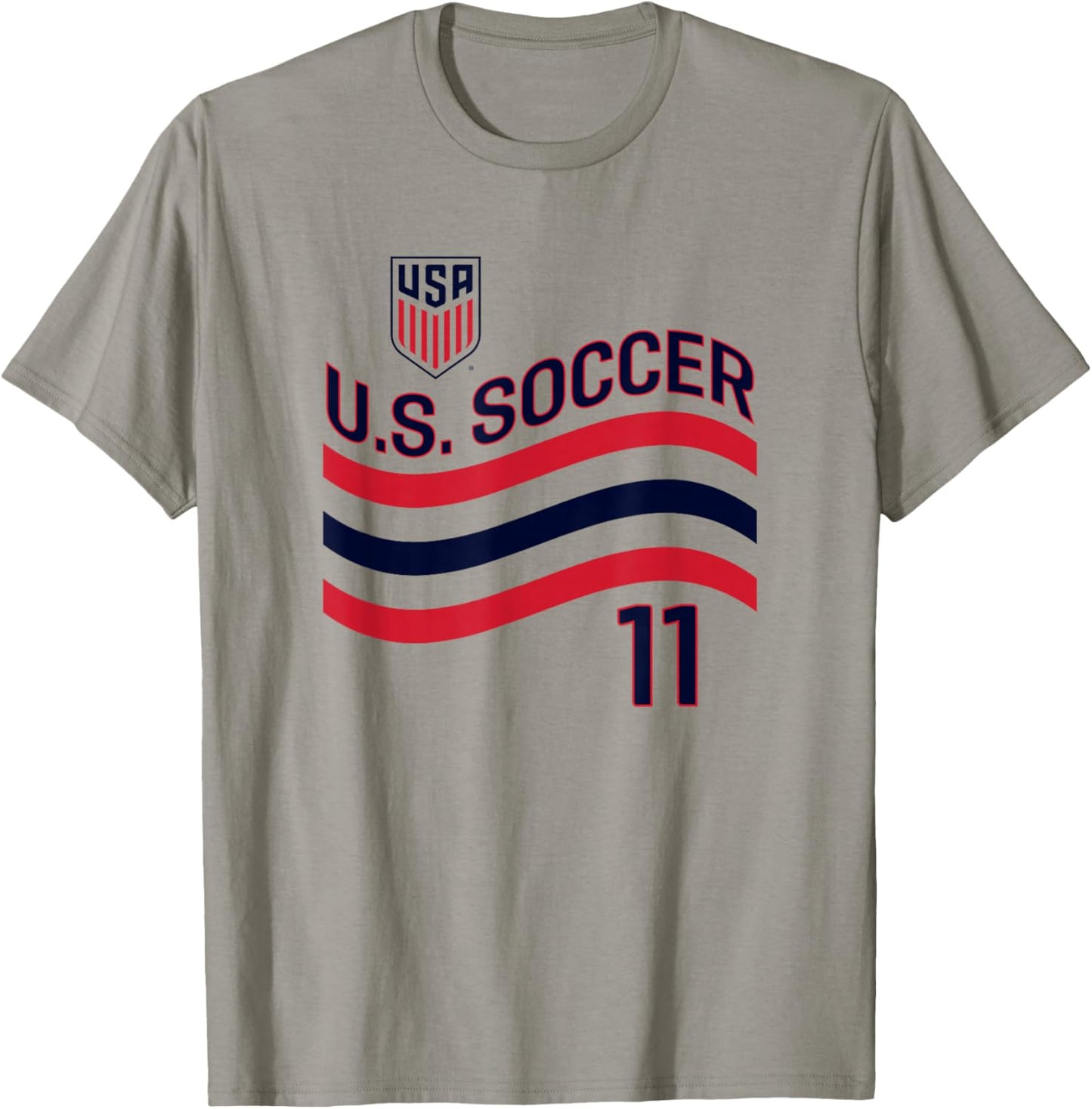 Brenden Aaronson 11 White USMNT Officially Licensed T-Shirt - T-Shirt | Sand